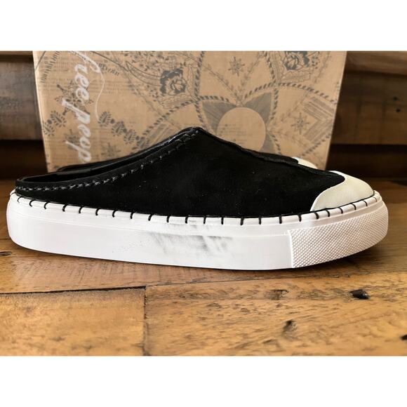 Free People Juno Sport Sneakers - Leather, Slip On (For Women) Black Suede Sz 7 - Picture 3 of 8